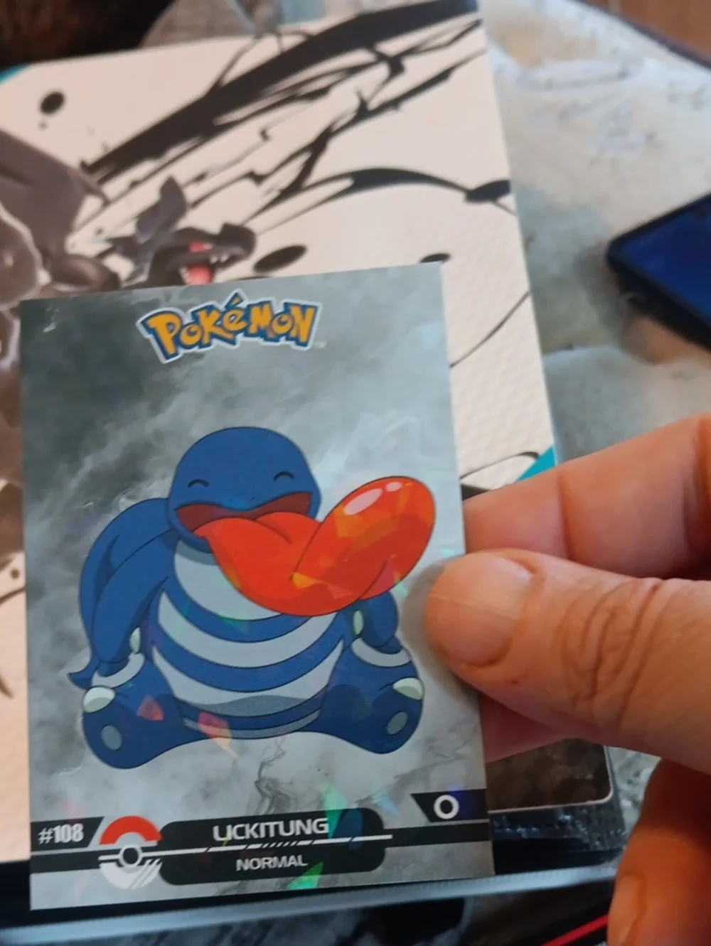 Pokemon Blue and Red Lickitung Trading Card